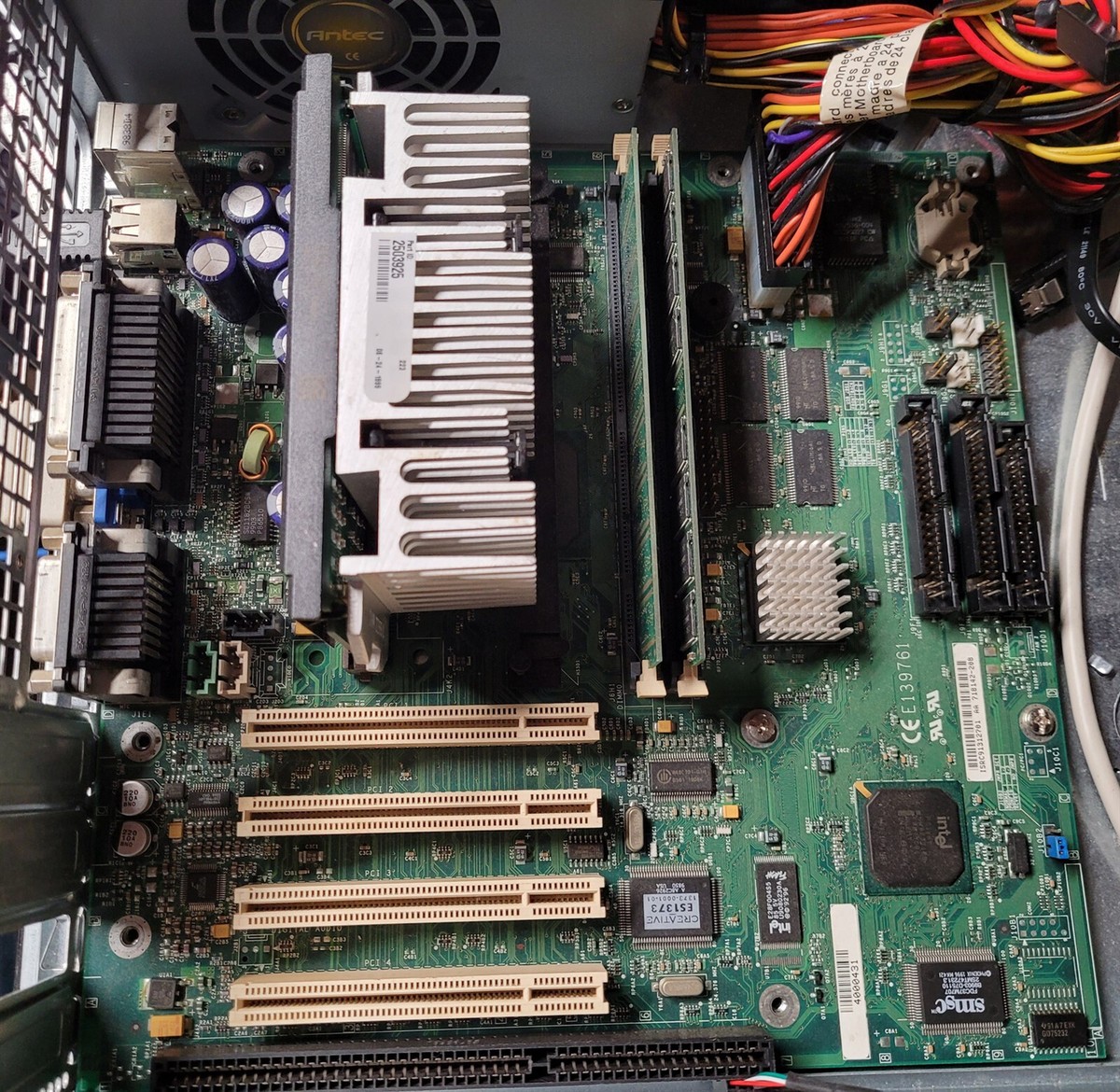 EPOX EP-7KXA SLOT-A Motherboard with AMD-K7 Athlon 600mhz CPU & 256 MB memory (2x128MB Apacer) for Retro Vintage Computer (USED