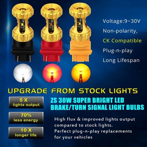 Alla Lighting 7441 ZES Bright White Back Up Light Bulb Reverse Lamp,Pure White - Picture 7 of 8