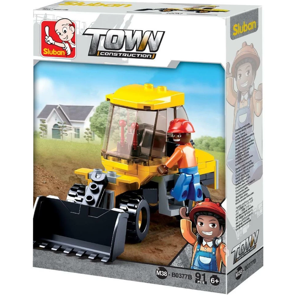 Sluban Kids Building Blocks Tractor Set with Dump Truck and more (438 Piece) - Image 4 of 4