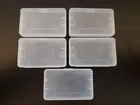 5Pcs GBA Hard Cartridge Dust Cover Clear Case - Nintendo Gameboy Advance