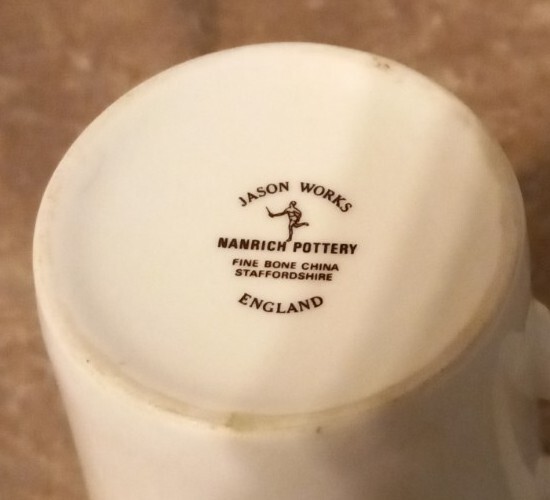 Mug Vintage Jason Nanrich – Porcelaine Fine Bleu Floral, Chine, Multicolore