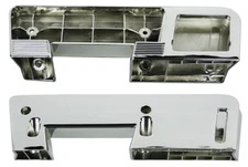 RestoParts Rear Chrome Armrest Base Set zgot 1964-1967 GTO 442 Chevelle Skylark