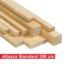 Listello in Legno di Abete Grezzo Listelli cm 200 h Per Bricolage Decorazioni