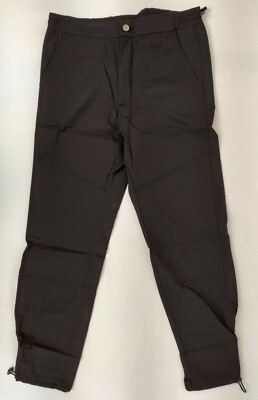 $520 MCM Men's Black Straight Pants with Mesh Back Pocket MHP9ARA42BK