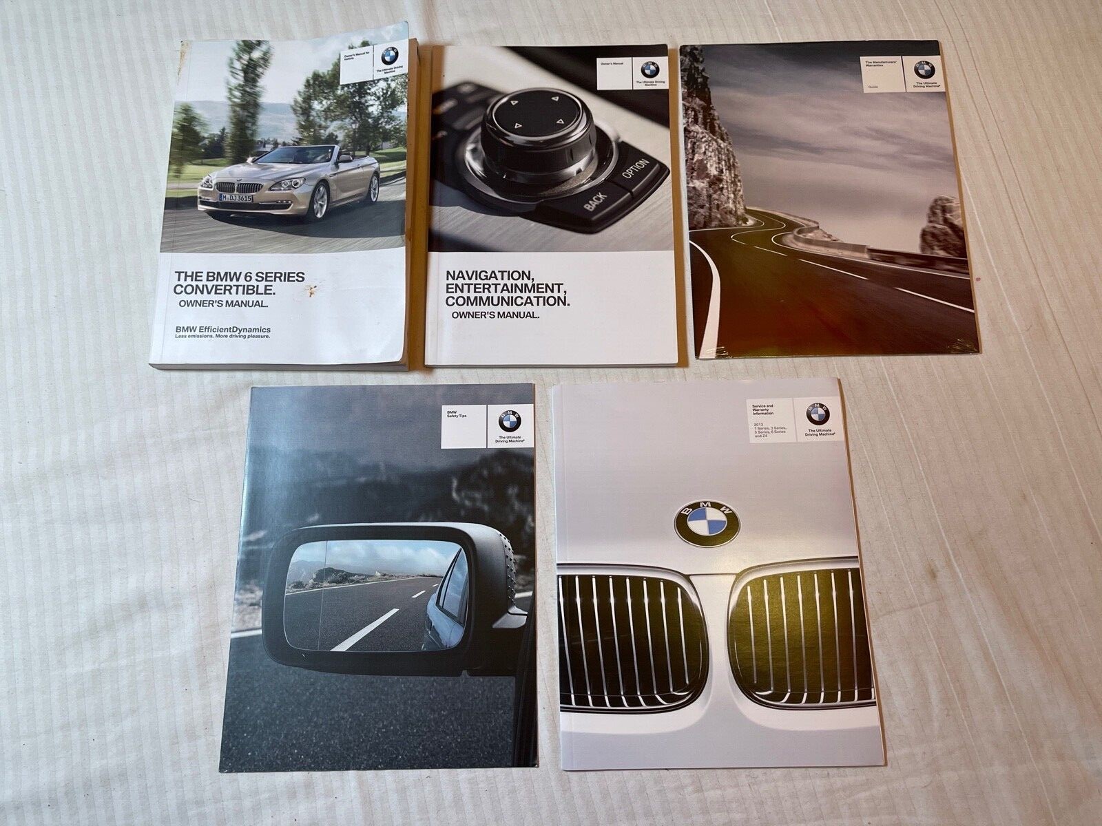 2013 BMW 6 Series Convertible 640i 650i Owners Manual GUIDE BOOK Set ...