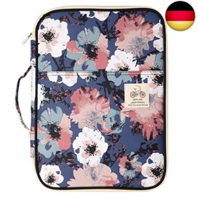 JAKAGO A4 Konferenzmappe Portfolio Schreibmappe mit Griffen Dokumententasche