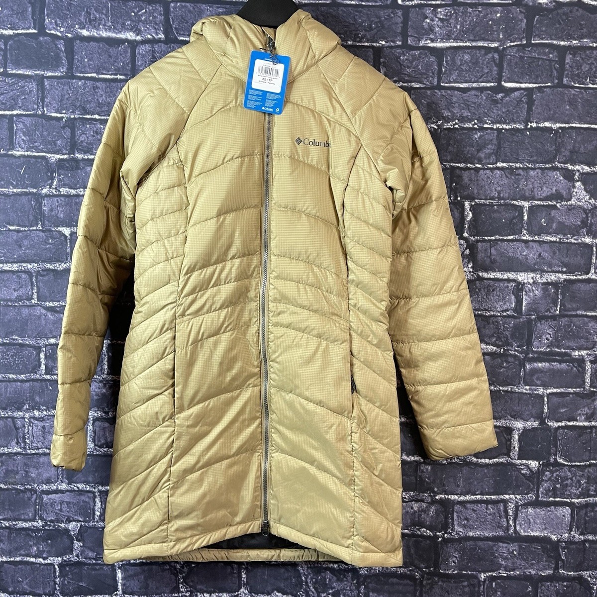 Columbia XS X-Small Karis Gale Long Hooded Jacket Stone Green | eBay