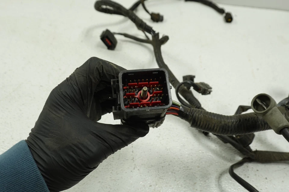 Arnés inyector Ford F-150 1996-1998 OEM con línea de suministro de riel de combustible | W3701 Foto 4 de 4