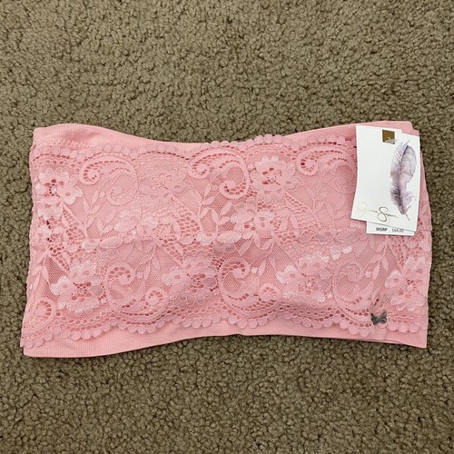 Jessica Simpson Lace Bandeau Bra pink M
