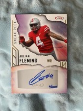 Julian Fleming 2023 Sage Hit Sneak Peek GOLD Rookie Signatures SP RC Auto /100