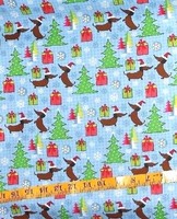 Fabric - Dachshund - Doxie - Dog Christmas Holiday 100% Cotton - .667 Yards Fabric - Dachshund - Doxie - Dog Christmas Holiday 100% Cotton - .667 Yards