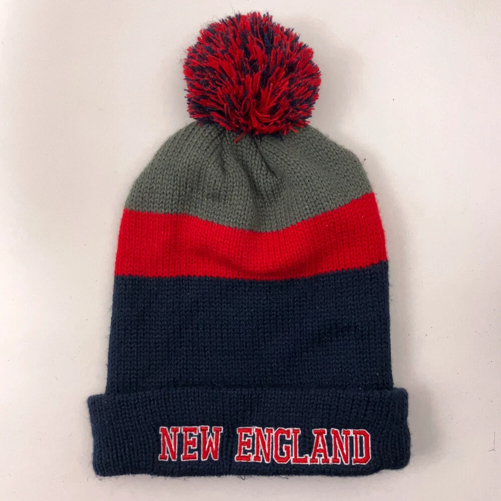 New England Tall Winter Pom Pom Slouch Hat