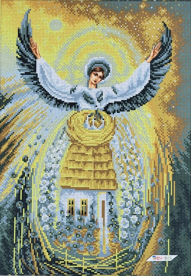 Ucrania Kit Cuentas Bordado Hágalo Usted Mismo Kit Artesanal Cuentas Estampadas Punta de Aguja b509 Foto 2 de 4