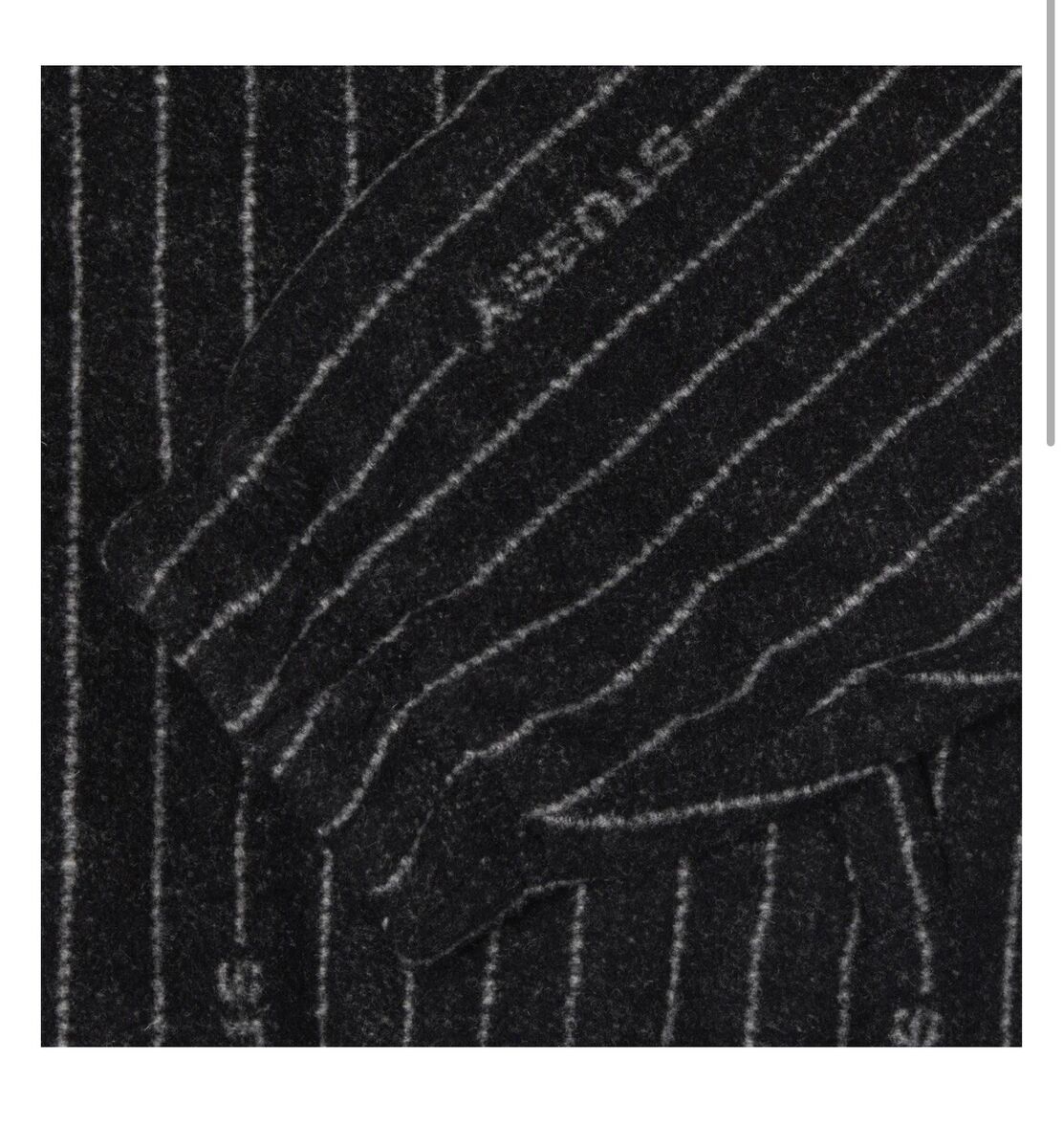Nike x Stussy Striped Wool Jacket Black SIZE S [ORDER Nike x Stussy Striped Wool Jacket Black SIZE S [ORDER