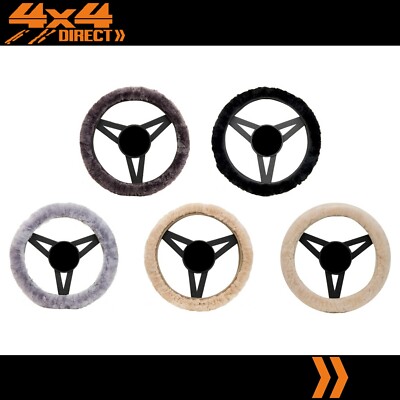 Steering Rack Wool AUSTRALIAN SHEEPSKIN WOOL FLEECE SINGLE STEERING WHEEL COVER | eBay ...