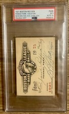 1921 BOSTON PASS TO JACOB RUPPERT/HARRY FRAZEE SIGNED BABE RUTH SOLD NY PSA AUTO