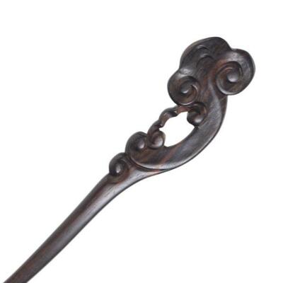 CrystalMood Handmade Carved Wood Hair Stick Clouds