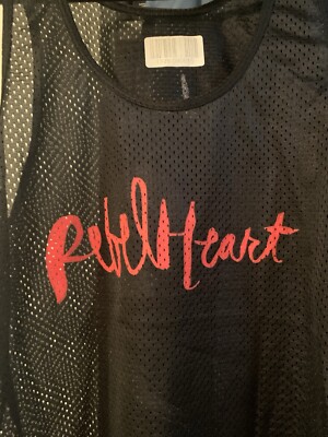 MADONNA - REBEL HEART TOUR TANK TOP - MESH SHIRT 2015 Size Medium