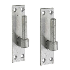 Heavy Duty Gate Hooks for Band Gate Hinge Brackets 12mm 16mm 19mm Pin Galv PAIR