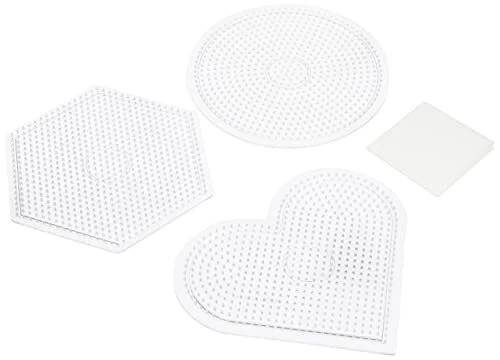 Perler Beads Toumei Plate L (Heart/Rock/Round) 80-26059