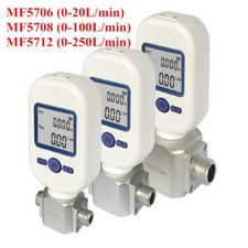 Digital Gas Mass Flow Meter Air Argon Nitrogen O2 Flow Rate Meter 20L/100L/200L