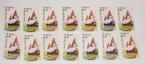 14 Snowy Egret 22¢ US Postage Stamps 22c Scott 2321 U.S. 22 cent Wildlife 1987