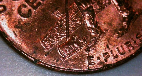 2009 p lincoln cent die crack and die chip error reverse. - Picture 2 of 3