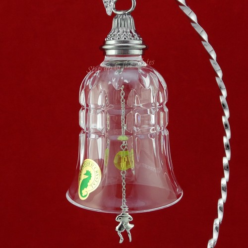 Waterford Crystal 12 Days of Christmas Bell 10th 10 Ten Lords a Leaping Ornament - Picture 2 of 5