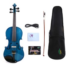 Advanced Electric Acoustic Violin 4/4 Maple Spruce Handmade Nice Tone EV1