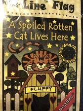 Spoiled Rotten Cat Standard Flag