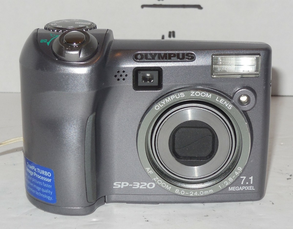 Olympus SP Series SP-320 7.1MP Digital Camera - Gray 3x