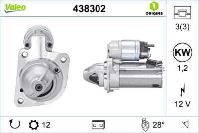 VALEO 438302 Starter for FORD,VOLVO