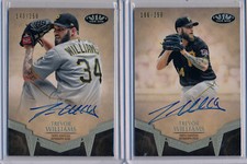 TREVOR WILLIAMS 2pc 2019 Tier One Break Out AUTO /299 Home/Away Jsy Pirates