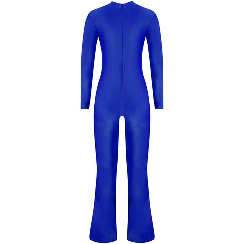 Kids Girls Long Sleeve Unitards One Piece Body Leotard Bodysuit Dance Costumes - Picture 22 of 179