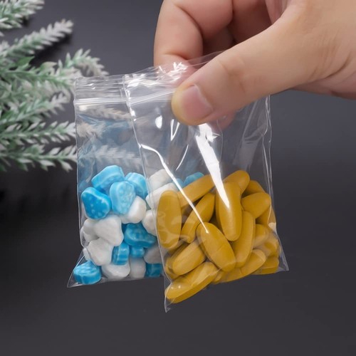 Small Plastic Bags, 300 PCS Assorted Sizes, Transparent, Reclosable, Clear Ba... - Picture 7 of 7