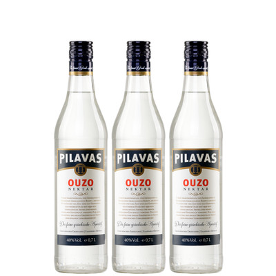Ouzo Pilavas Nektar 3x 0,7l 40% Vol. | Milder Ouzo