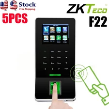 Zkteco F22 5Pieces Wifi+ID Biometric Fingerprint Time Attendance Access Control