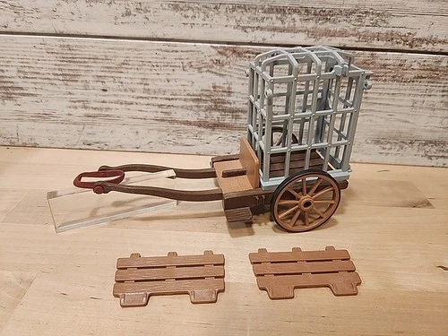 VINTAGE PLAYMOBIL PRISONER TRANSPORT CART *INCOMPLETE*🔥 FREE SHIPPING