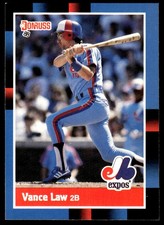 Vance Law 1988 Donruss #212 Montreal Expos MLB READ FREE SHIPPING AutographDen