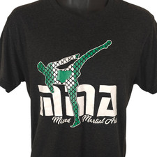 MMA Fighting T Shirt Mens Size Medium Black Mixed Martial Arts