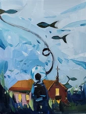 Jose Trujillo Fine Art PRINT 16x20 Collectible Artist Painting Scuba