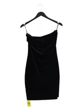 Mango Bodycon Midi Dress M in Black