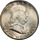 1950 Franklin 50c Half Dollar - PCGS MS65 FBL - Attractive Light Toning!
