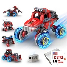 8 in 1 STEM Kits for Kids Age 6-8, DIY Electronic Monster Truck Robot B