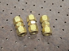 1/2" X 1/2" Brass Compression Coupling