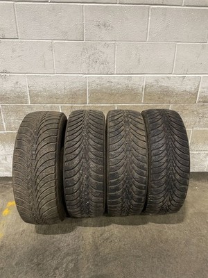 4x P215/60R16 Goodyear Ultragrip Ice WRT 8/32 95 T Used Tires 2156016