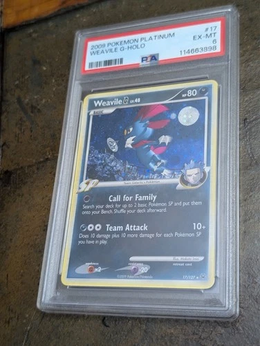 Weavile G 17/127 Platinum Holo PSA 6