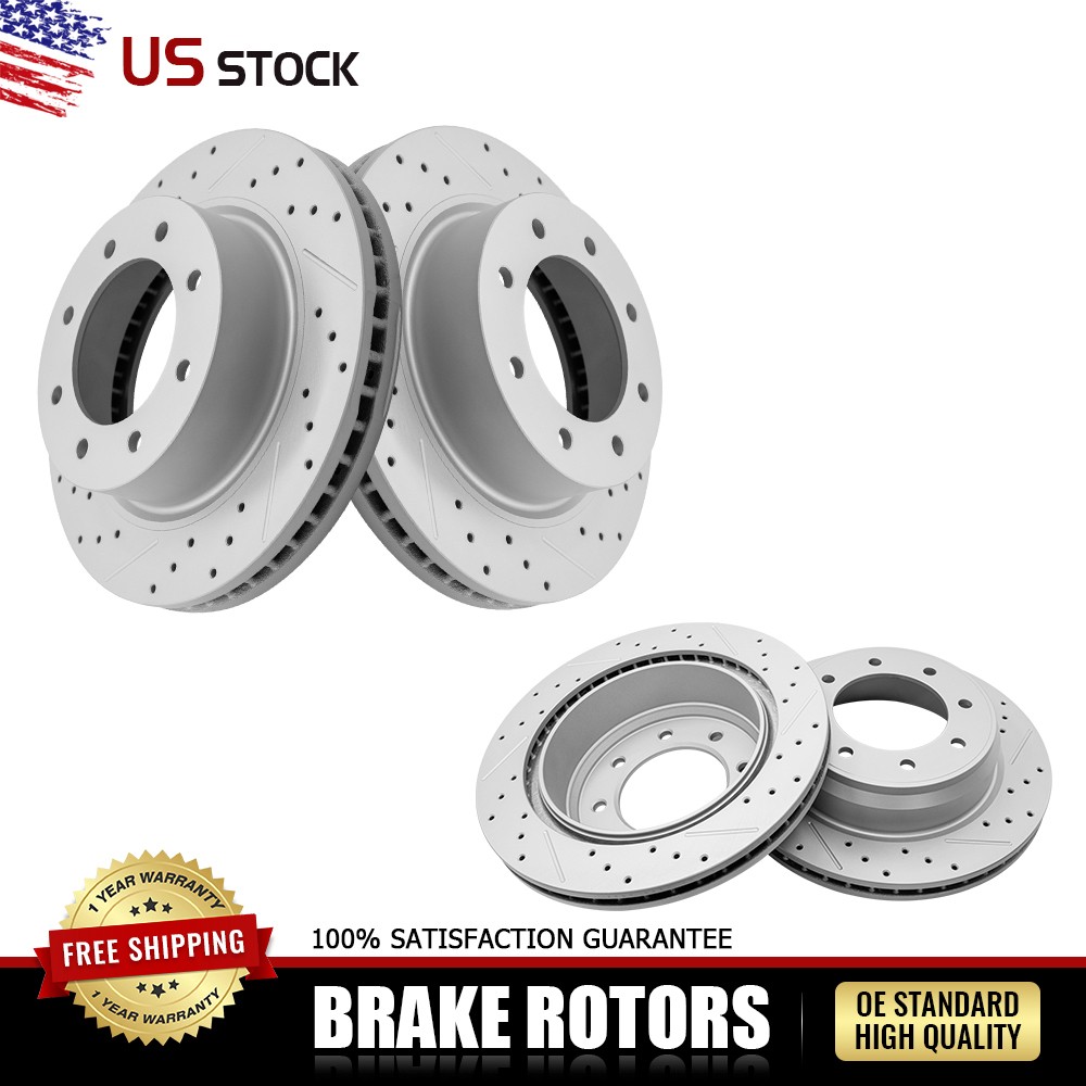 Front and Rear Disc Brake Rotors for 2012-2020 2021 Nissan NV1500 NV2500 NV3500