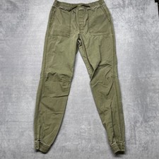 Polo Ralph Lauren Jogger Pants Kids XL Olive Green Cotton Tapered Leg Drawstring