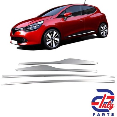 4x Türleisten Seitenleisten Türschutzleisten Chrom für Renault Clio 4 2012-2018